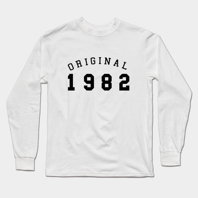VINTAGE 1982 40th Birtday turning 40 Black gift Long Sleeve T-Shirt by Aspita